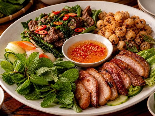 Lòng lợn xào dưa
