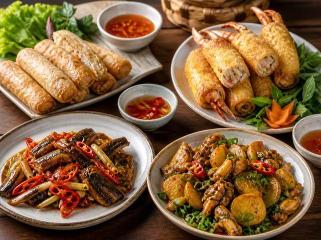 Lươn cuốn om hoa chuối