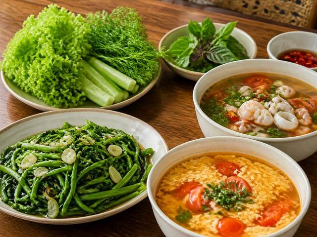 Rau lang xào tỏi
