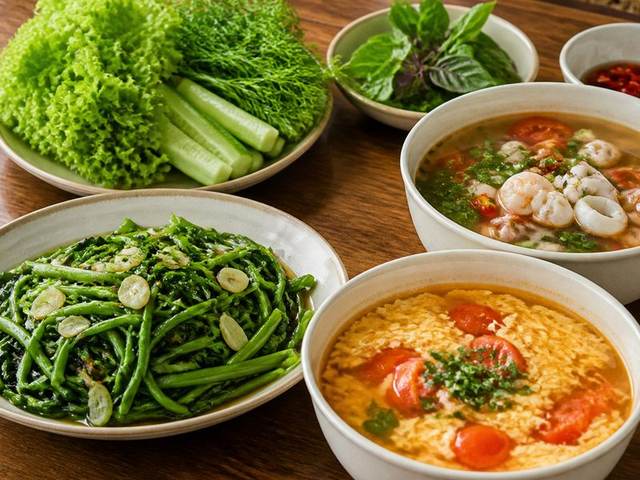 Rau cần xào tỏi